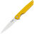 Нож SHOOZIZ HAN312 satin сталь DC53 рукоять Yellow G10