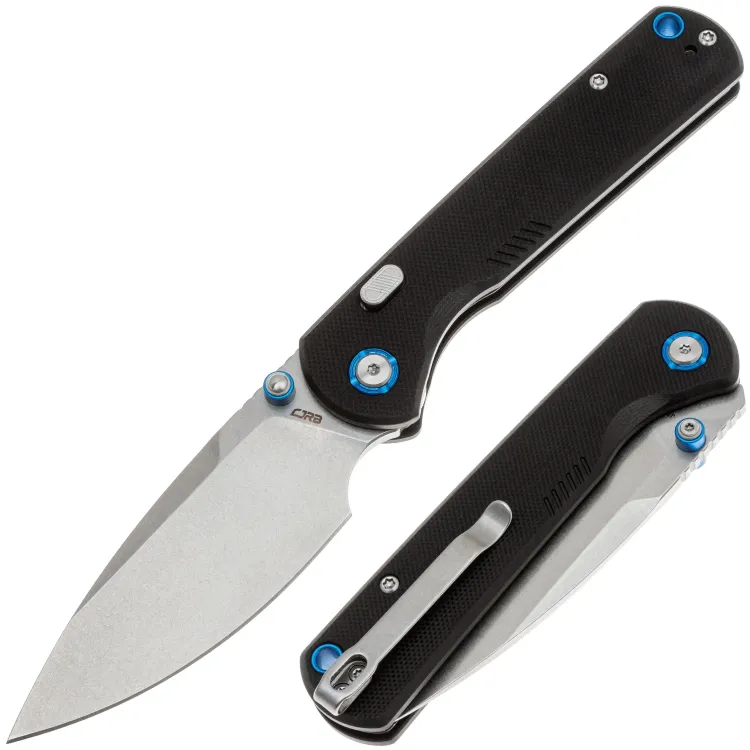 Нож CJRB Latitude stonewash сталь AR-RPM9 рукоять Black G10