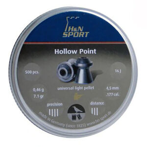 Пуля пневм. H&N Hollow Point 4.5мм 0,46гр 500шт 