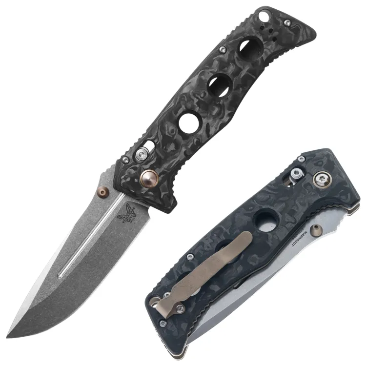 Нож Benchmade Adamas сталь MagnaСut рукоять Marble Carbon Fiber (275-05)