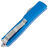 Нож Microtech Ultratech T/E Stonewash сталь M390 рукоять Blue Aluminum (123-10BL)