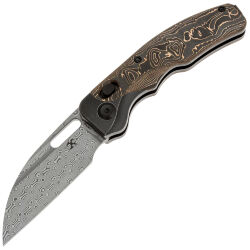 Нож Kansept Vivid сталь Damascus рукоять Blackwash Ti/Copper Carbon Fiber