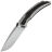 Нож TuoTown Tiburon satin/beadblast сталь Tmax рукоять Grey Crystal Ti/Chaotic Black CF