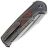 Нож WE Knife Sylox beadblast сталь M390 рукоять Gray Ti/Lava Flow FatCarbon (WE24027-3)