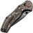 Нож Kansept Apollo blackwash сталь S35VN рукоять Ti/Copper Carbon Fiber