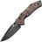 Нож Kansept Apollo blackwash сталь S35VN рукоять Ti/Copper Carbon Fiber