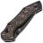 Нож Kansept Apollo blackwash сталь S35VN рукоять Ti/Copper Carbon Fiber