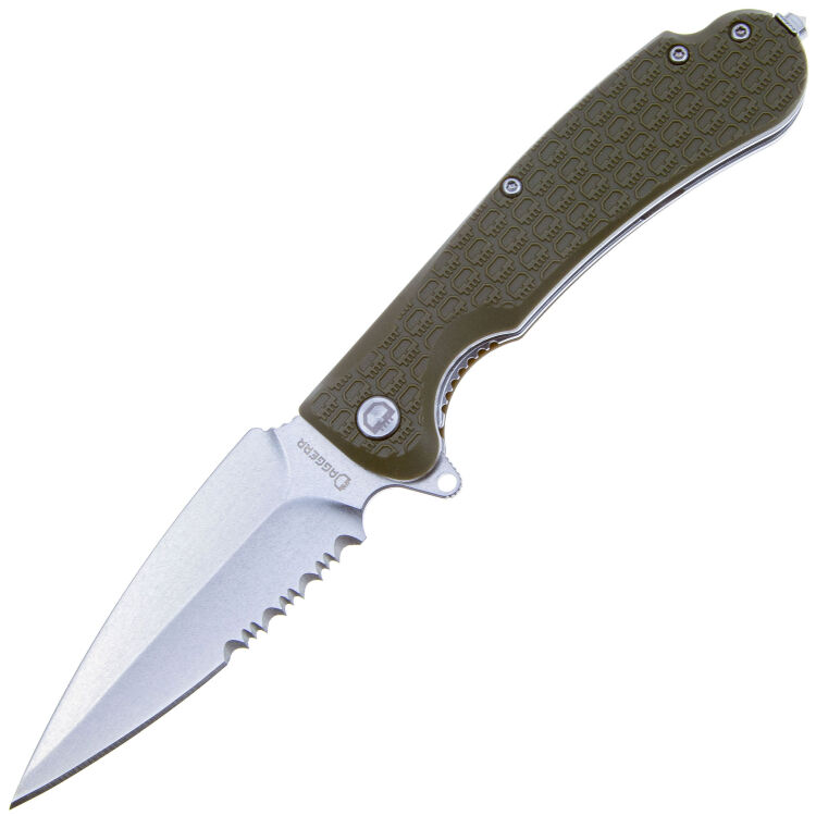 Нож Daggerr Urban 2 DL stonewash serrated сталь 8Cr14MoV рукоять Olive FRN