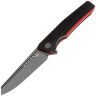 Нож Bestech Slyther gray сталь 14C28N рукоять Black/Red G10 (BG51C)
