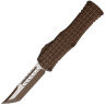 Нож Microtech Hera Hellhound сталь M390 рукоять Frag Chocolate Brown Aluminium (919-1FRCCHS)