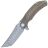 Нож Artisan Cutlery Tacit сталь Damascus рукоять Titanium/Green Micarta