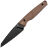 Нож Tenable Parr blackwash сталь 14C28N рукоять Brown Micarta