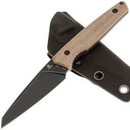 Нож Tenable Parr blackwash сталь 14C28N рукоять Brown Micarta