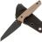 Нож Tenable Parr blackwash сталь 14C28N рукоять Brown Micarta