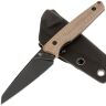 Нож Tenable Parr blackwash сталь 14C28N рукоять Brown Micarta