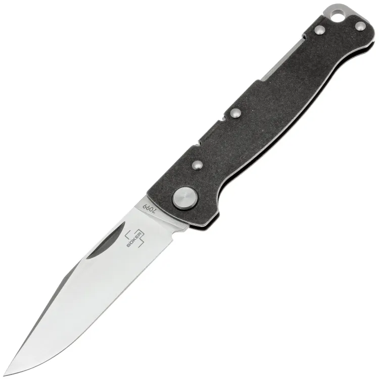 Нож Boker Plus Atlas Clip point сталь D2 рукоять Blackwash steel (01BO866)