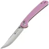 Нож Sencut Skelfin satin сталь 9Cr18MoV рукоять Powder Pink G10 (S25007-3)