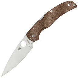 Нож Spyderco Native Chief сталь Cru-Wear рукоять Brown Canvas Micarta (C244MPCW) Нож Spyderco Native Chief сталь Cru-Wear рукоять Brown Canvas Micarta (C244MPCW)