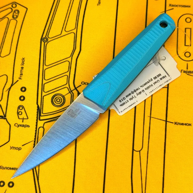 Нож Owl Knife Baby Tyto сталь N690 рукоять тиффани G10