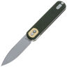 Нож Vosteed Corgi stonewash сталь 14C28N рукоять Green Micarta