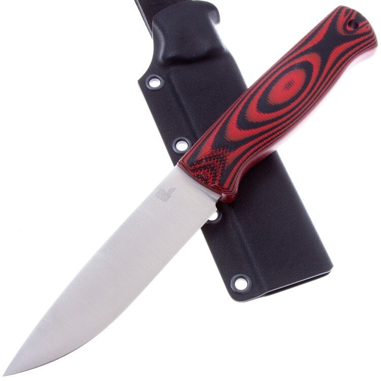 Нож Owl Knife Otus сталь N690 рукоять черно-красный G10