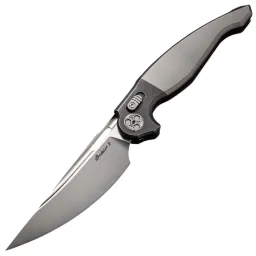 Нож Rike Knife Predator 2 сталь M390 рукоять Plain Grey Titanium