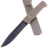 Нож Кизляр Филин сталь AUS-8 черный рукоять эластрон Песчаный (014307)