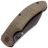 Нож Kansept Nesstreet blackwash сталь S35VN рукоять Brown Canvas  Micarta