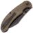 Нож Kansept Nesstreet blackwash сталь S35VN рукоять Brown Canvas  Micarta