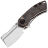 Нож Kansept Mini Korvid stonewash сталь S35VN рукоять Copper Foil Carbon Fiber