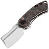 Нож Kansept Mini Korvid stonewash сталь S35VN рукоять Copper Foil Carbon Fiber