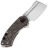Нож Kansept Mini Korvid stonewash сталь S35VN рукоять Copper Foil Carbon Fiber