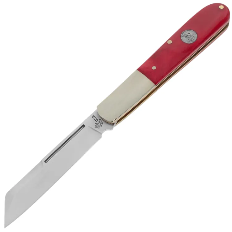 Нож Queen Cutlery Barlow Wharncliffe сталь 1095HC рукоять Red Smooth Bone