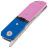 Нож Maxace Capsule-2 сталь 10CR15COMOV рукоять Pink/Blue G10