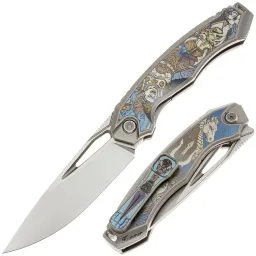 Нож Rike Knife Hummer Special edition сталь M390 рукоять Titanium