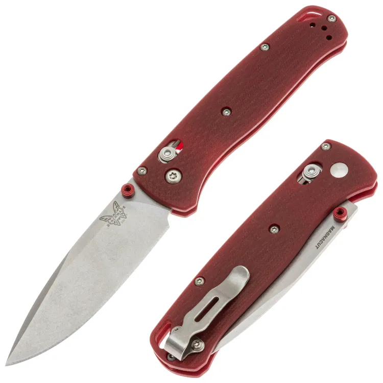 Нож Benchmade Bugout LE сталь Magnacut рукоять Red G10 (CU535-SS-MAG-R)