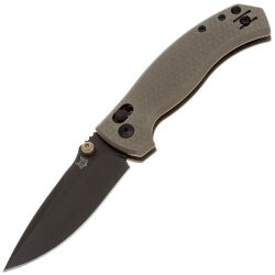 Нож FOX Anzu black PVD сталь Magnacut рукоять Bronze Aluminium (FX-560 ALBR)
