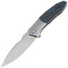 Нож WE Knife Archeozoic beadblast сталь M390 рукоять Gray Ti/Arctic Storm FatCarbon (WE23091-4)
