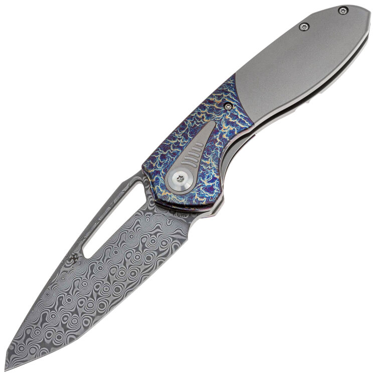 Нож Kansept Thoth сталь Damascus рукоять Beadblasted Ti/Lightning Strike Ti