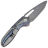 Нож Kansept Thoth сталь Damascus рукоять Beadblasted Ti/Lightning Strike Ti