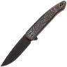 Нож WE Knife Smooth Sentinel Blackwash сталь CPM-20CV рукоять Black Ti/Copper Foil Ti (WE20043-6)