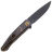 Нож WE Knife Smooth Sentinel Blackwash сталь CPM-20CV рукоять Black Ti/Copper Foil Ti (WE20043-6)