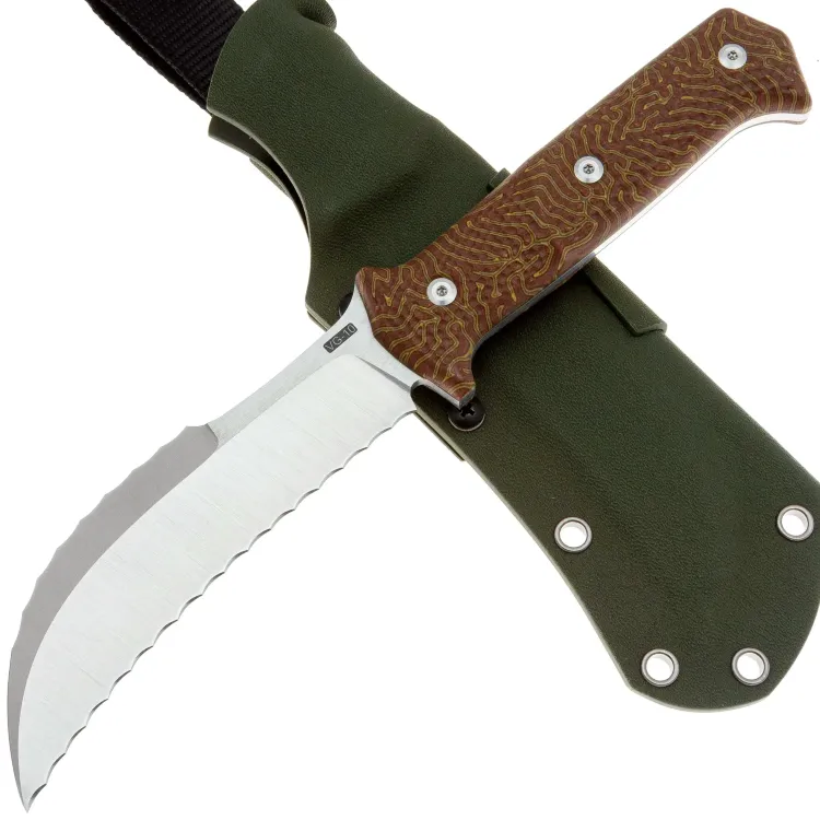 Нож WKL Арлекин 03 сталь VG-10 рукоять микарта Crazyfiber