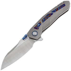 Нож Remette Kestrel satin сталь S35VN рукоять Gray Titanium/Timascus (RTPO-D)  (RTPO-D)