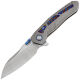 Нож Remette Kestrel satin сталь S35VN рукоять Gray Titanium/Timascus (RTPO-D)  (RTPO-D)