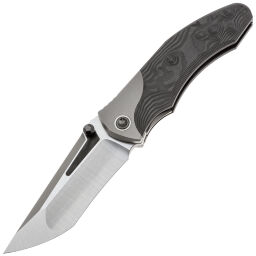 Нож TuoTown Uro satin сталь Tmax рукоять Grey Ti/Carbon Fiber