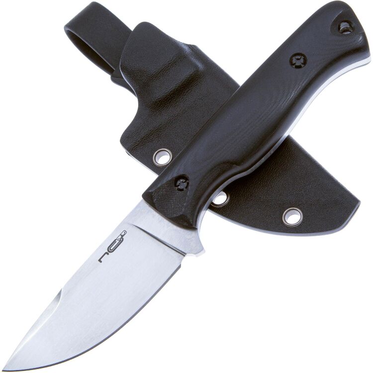 Нож N.C. Custom Fang satin сталь Х105 рукоять Black G10
