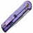 Нож We Knife Charith beadblast сталь CPM-20CV рукоять Ripple Purple Titanium (WE20056-2)