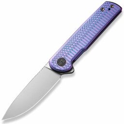 Нож We Knife Charith beadblast сталь CPM-20CV рукоять Ripple Purple Titanium (WE20056-2)