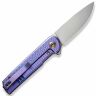 Нож We Knife Charith beadblast сталь CPM-20CV рукоять Ripple Purple Titanium (WE20056-2)